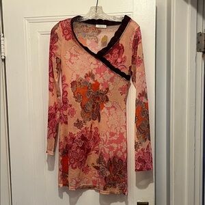 Promod Sheer Y2k Dress